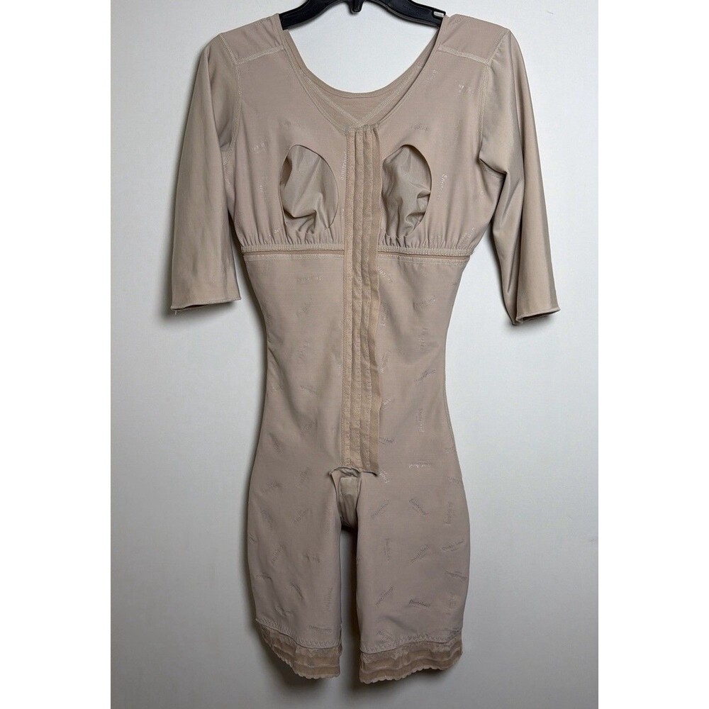 Snatched Body Faja Size L Beige Colombian High Compression Bodysuit Shapewear - Picture 6 of 14
